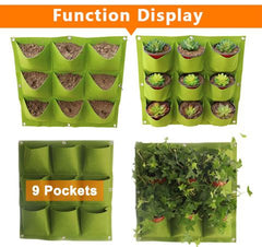 Wall Mount Hanging Planting Bags Home Supplies Multi Pockets DIY Grow Bag Planter Vertical Growing Vegetable Living Garden Bag