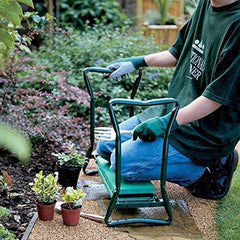 Garden Kneeling Stool with Tool Bag