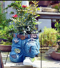 Garden Art Jeans Garden Decoration Flower Pot